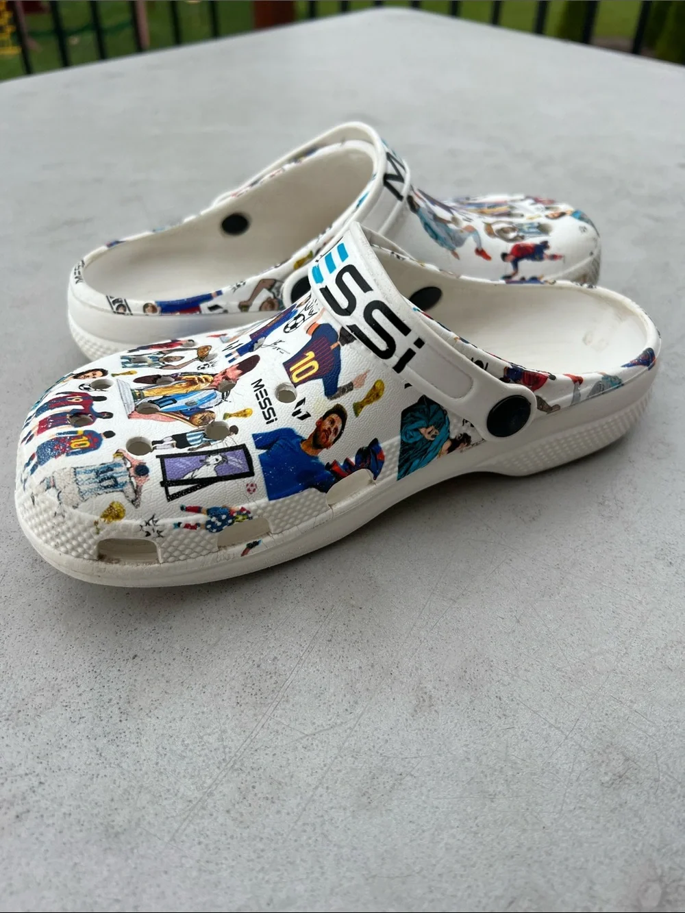 Lionel Messi Football Soccer Sport Clogs Shoes Youth Size 4 5